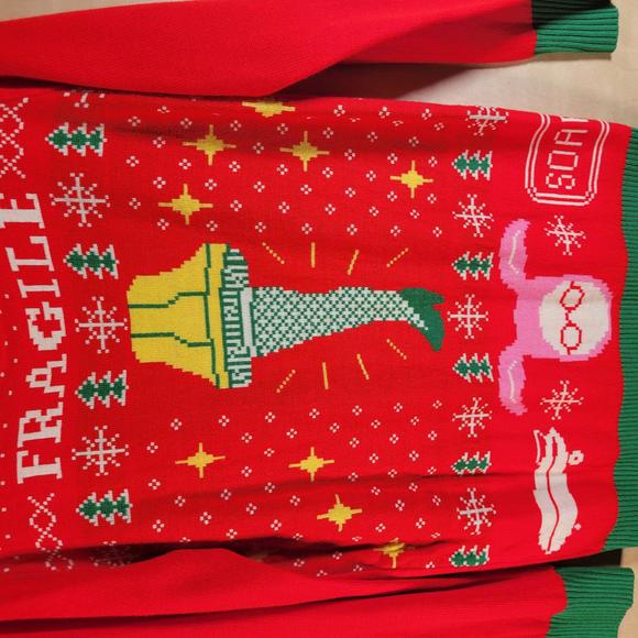 A Christmas Story Xmas Holiday Red Ugly Long Sleeve Sweater Unisex Size S - Picture 10 of 10